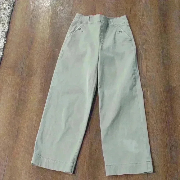 Spanx light olive khaki wide stretch pants women's‎ small - Picture 1 of 5